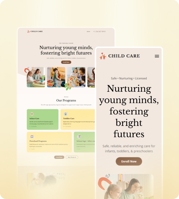 Responsive website builder