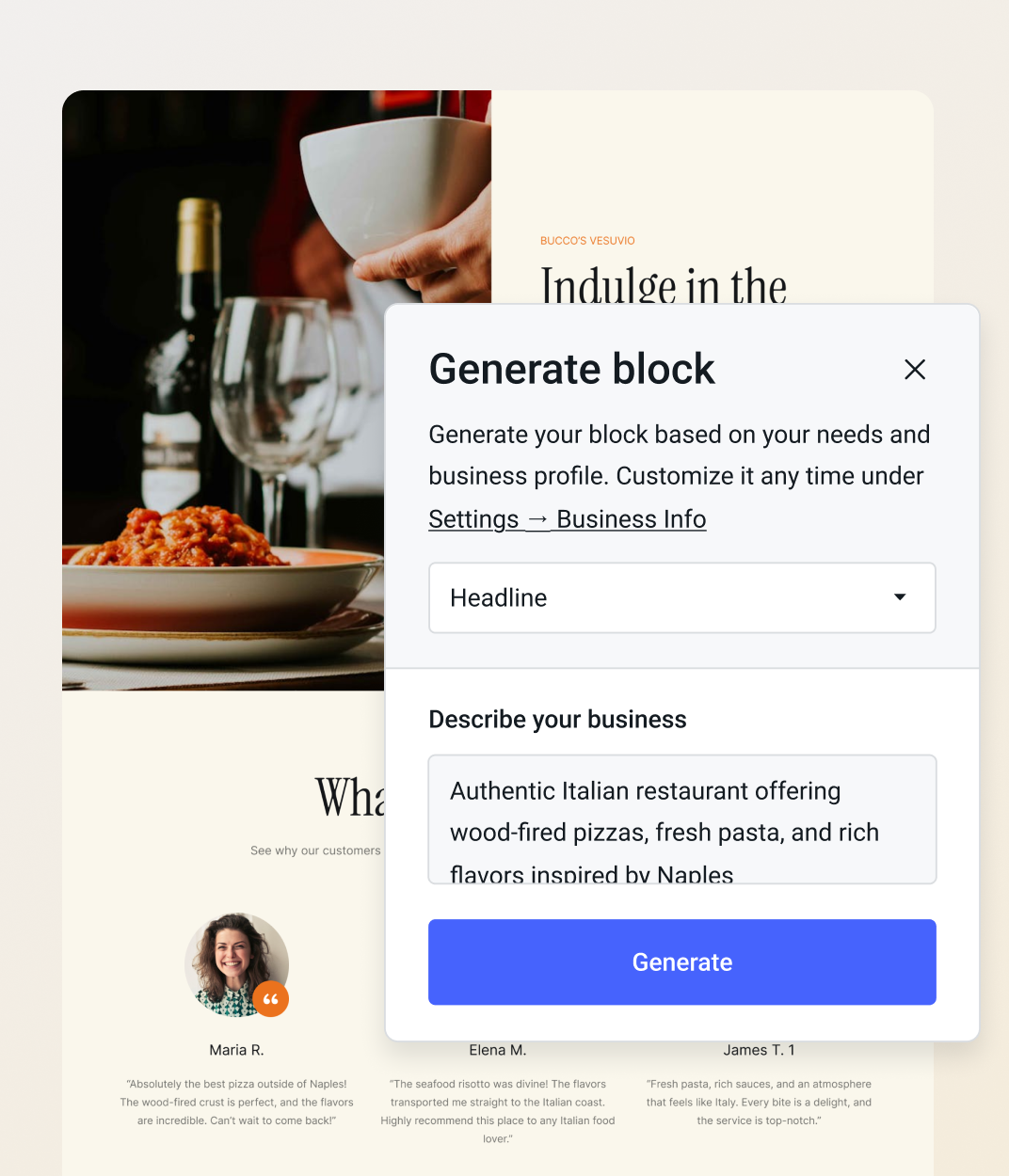 Yola AI website builder